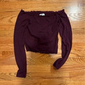 Hollister off the shoulder top!